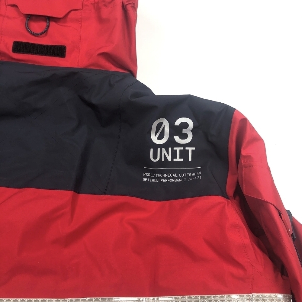 Polo Ralph Lauren RLX Red and Black Water-Repellent Hooded Anorak Jacket - Picture 12 of 13